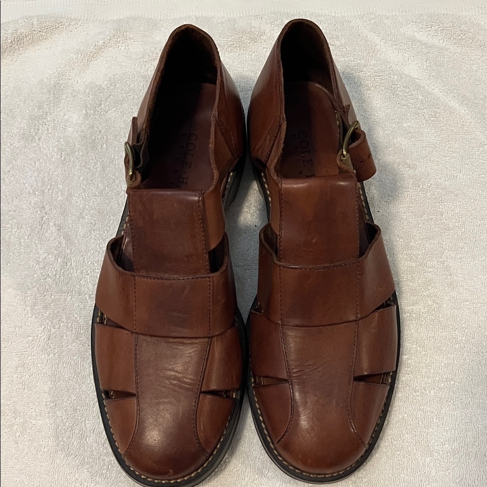 Cole Haan Men's Tan Leather Sandals